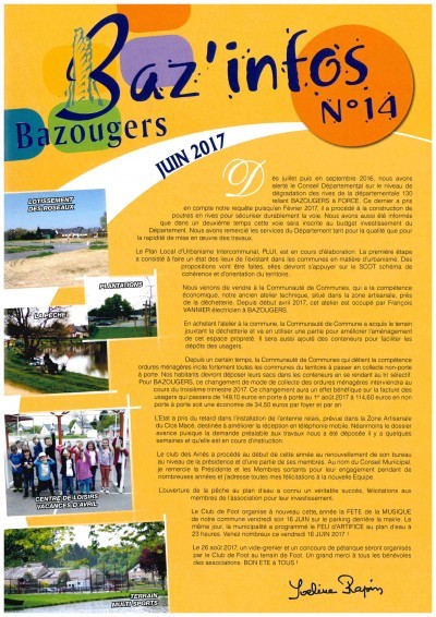 Baz infos n° 14